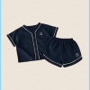 Bộ Cộc Cotton Cài Khuy Thanh Lịch Đáng Yêu Cho Bé Trai Bé Gái MOMÉ PH49