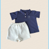 Bộ Cộc Polo Họa Tiêt Thỏ Thời Trang Hè Năng Động Cho Bé Trai Bé Gái MOMÉ PH96