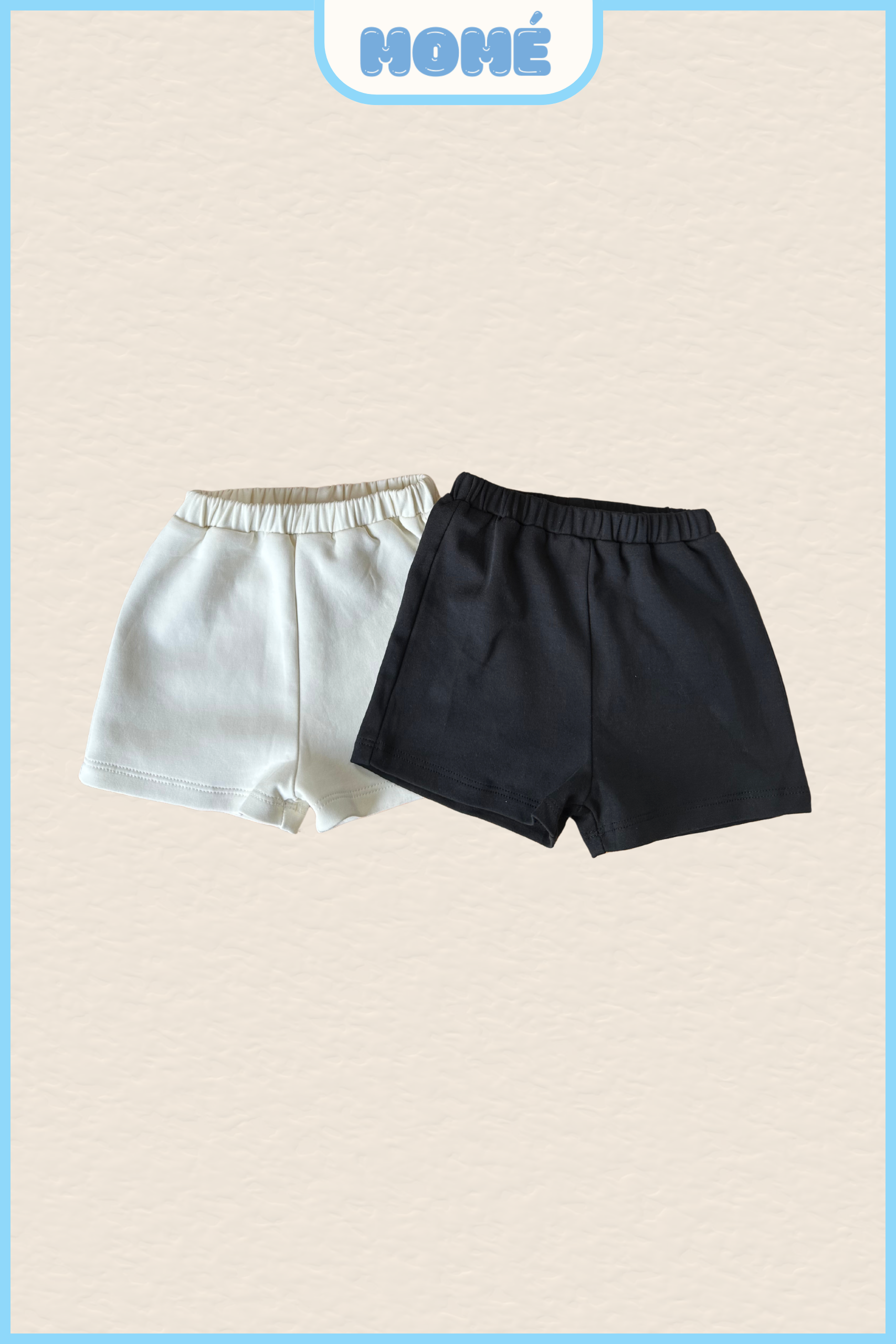 Quần Đùi Cotton Trơn Thời Trang Hè Thoải Mái Cho Bé Trai Bé Gái MOMÉ PH43