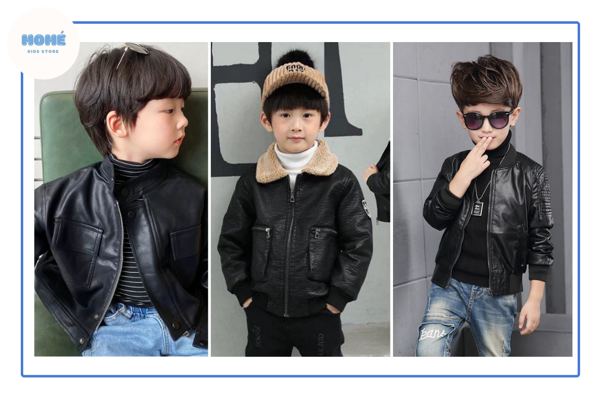 Hướng dẫn lựa chọn áo khoác da trẻ em nam phù hợp