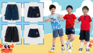 Quần short jean bé trai luôn đem lại sự năng động, cá tính cho con