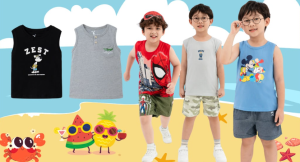 Mùa hè thêm mát mẻ khi phối quần short với áo sát nách cho con